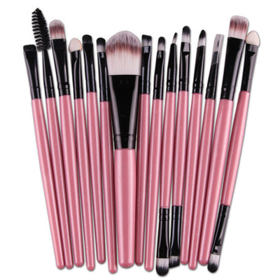 Set de 15 Brochas de Maquillaje Champagne Premium - Image 16