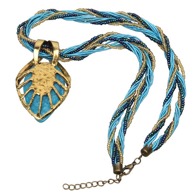 Collar de Ópalo Bohemio Vintage con Cristales - Image 11