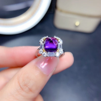 Traje Amethyst Mujer Cristal Purificador Destello Plata Lujo Minimalista - Image 11