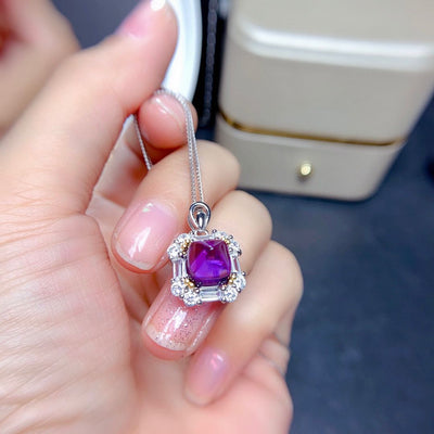 Traje Amethyst Mujer Cristal Purificador Destello Plata Lujo Minimalista - Image 14
