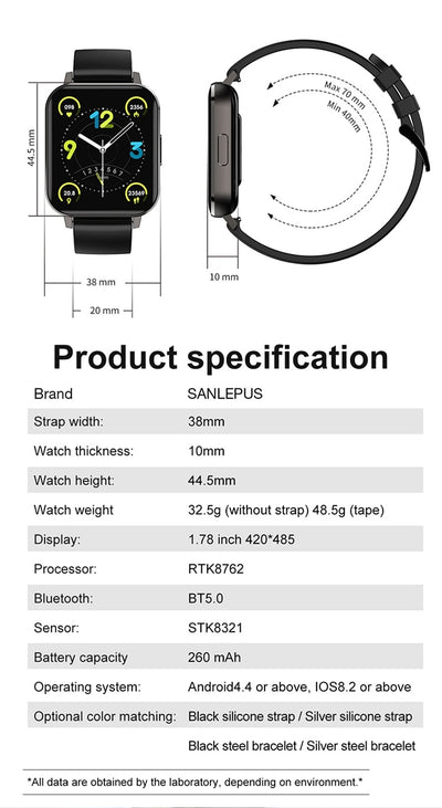 Reloj Inteligente Deportivo Resistente al Agua - Diseño Slim y Elegante - Image 23
