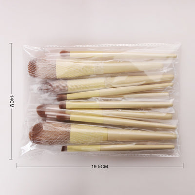 Set de 11 Brochas de Maquillaje Amarillo Profesional - Image 14