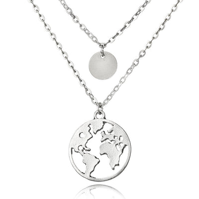 Collar Colgante Mapamundi para Mujeres - Image 18