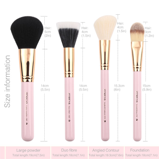 Set de Brochas de Maquillaje con Fibra Sintética de Colores - Image 5
