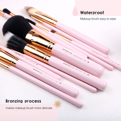 Set de Brochas de Maquillaje con Fibra Sintética de Colores - Image 10
