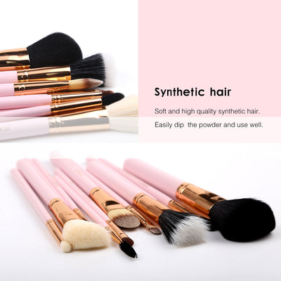 Set de Brochas de Maquillaje con Fibra Sintética de Colores - Image 13