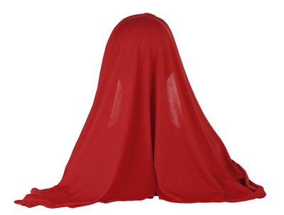 Hijab Elegante de Seda Monócromo con Parche para Damas Musulmanas - Image 9