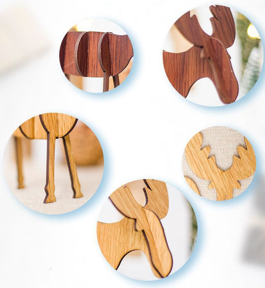 Adornos Navideños de Reno en Madera Artesanal - Image 12
