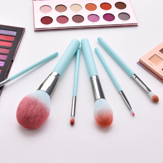Set de 12 Brochas de Maquillaje Azul Claro - Image 21