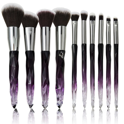 Set de Brochas de Maquillaje con Mango de Cristal Diamantado - Image 15