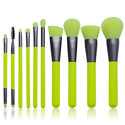 Set de 10 Brochas de Maquillaje Profesional Neón - Image 8