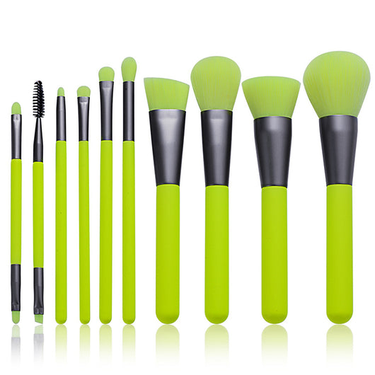 Set de 10 Brochas de Maquillaje Profesional Neón - Image 8