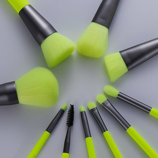 Set de 10 Brochas de Maquillaje Profesional Neón - Image 10