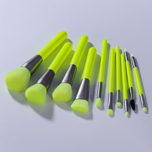 Set de 10 Brochas de Maquillaje Profesional Neón - Image 11