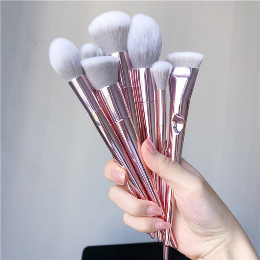 Set de 10 Brochas de Maquillaje con Mango Largo - Image 9