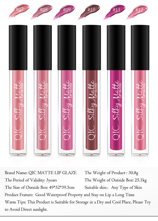 Brillo Labial Mate Impermeable de Larga Duración - Acabado Aterciopelado - Image 23