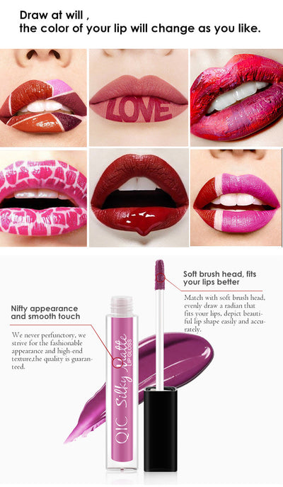 Brillo Labial Mate Impermeable de Larga Duración - Acabado Aterciopelado - Image 24
