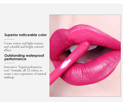 Brillo Labial Mate Impermeable de Larga Duración - Acabado Aterciopelado - Image 25