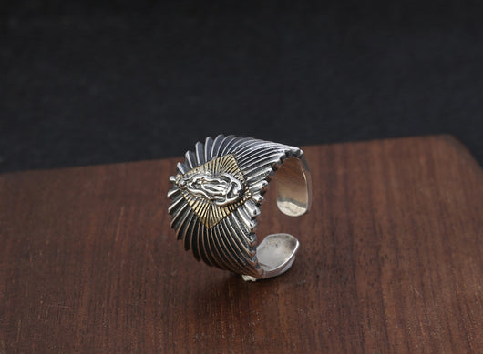 Anillo de Plata Esterlina Vintage con Personalidad para Hombre - Image 9