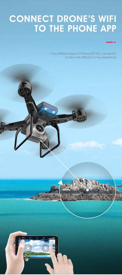 Dron Cuadricóptero Plegable KY606D - Image 13