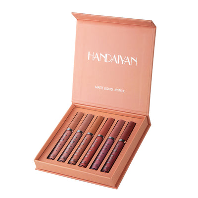 Set de Labiales Líquidos Mate No Pegajosos con Estuche de Regalo - Image 8