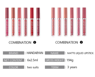 Set de Labiales Líquidos Mate No Pegajosos con Estuche de Regalo - Image 17