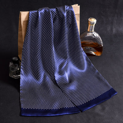 Bufanda Larga de Seda Doble Capa para Hombre - Elegancia y Confort - Image 3