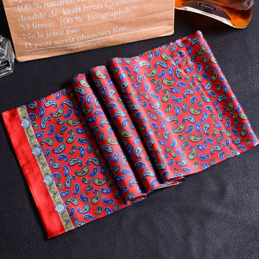Bufanda Larga de Seda Doble Capa para Hombre - Elegancia y Confort - Image 22