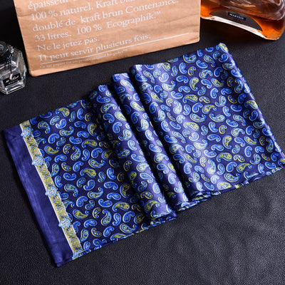 Bufanda Larga de Seda Doble Capa para Hombre - Elegancia y Confort - Image 24