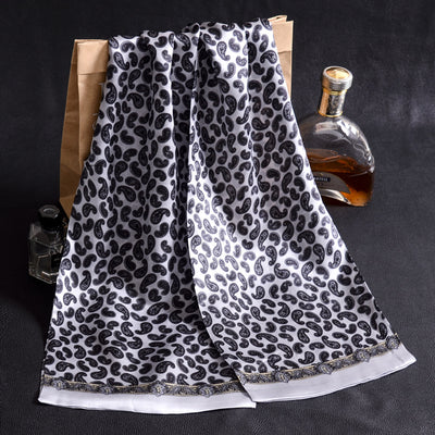 Bufanda Larga de Seda Doble Capa para Hombre - Elegancia y Confort - Image 25