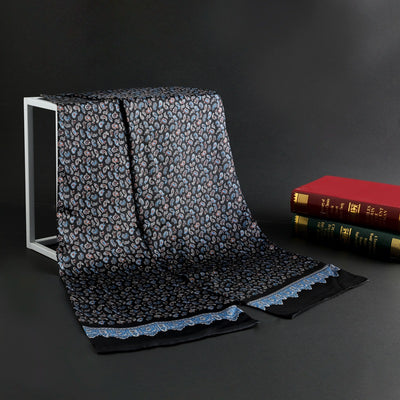 Bufanda Larga de Seda Doble Capa para Hombre - Elegancia y Confort - Image 37