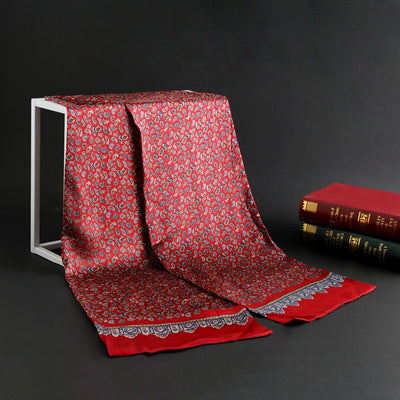 Bufanda Larga de Seda Doble Capa para Hombre - Elegancia y Confort - Image 40