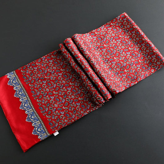 Bufanda Larga de Seda Doble Capa para Hombre - Elegancia y Confort - Image 41
