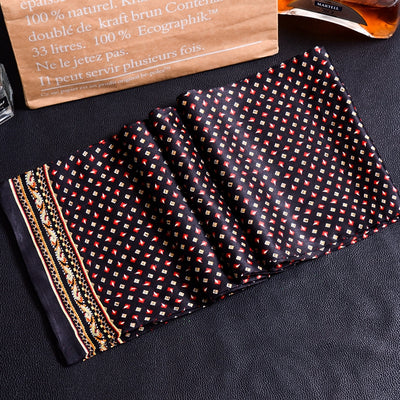 Bufanda Larga de Seda Doble Capa para Hombre - Elegancia y Confort - Image 52