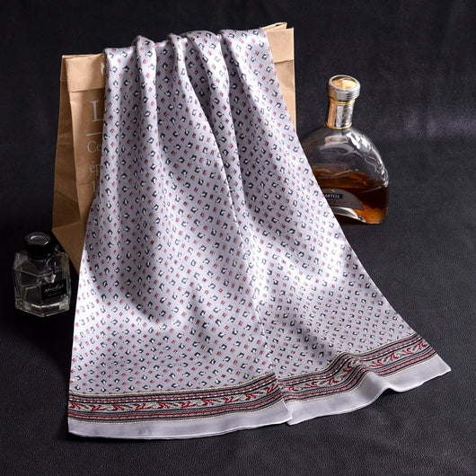 Bufanda Larga de Seda Doble Capa para Hombre - Elegancia y Confort - Image 53