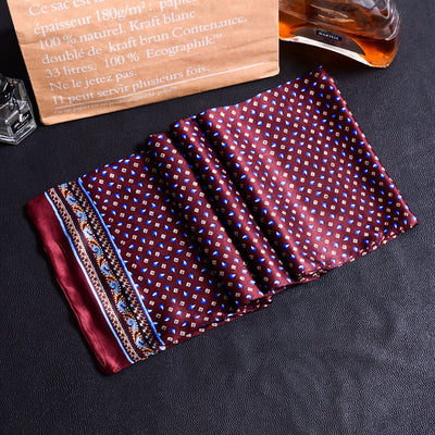 Bufanda Larga de Seda Doble Capa para Hombre - Elegancia y Confort - Image 56