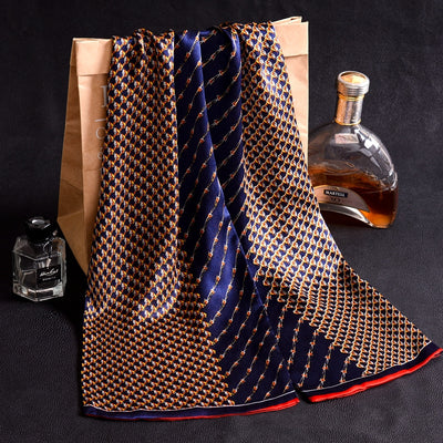 Bufanda Larga de Seda Doble Capa para Hombre - Elegancia y Confort - Image 58