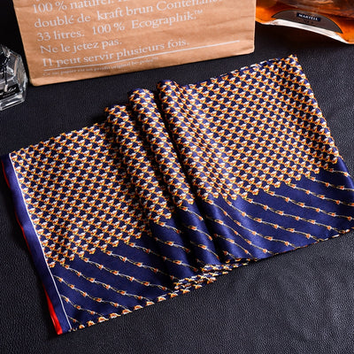 Bufanda Larga de Seda Doble Capa para Hombre - Elegancia y Confort - Image 59