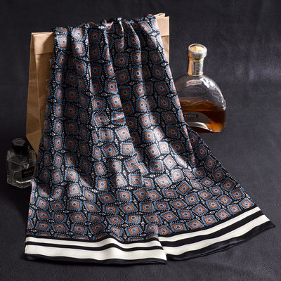 Bufanda Larga de Seda Doble Capa para Hombre - Elegancia y Confort - Image 69