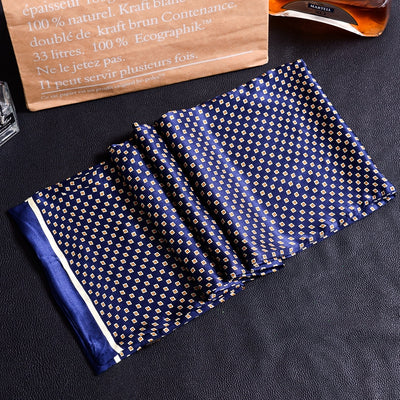 Bufanda Larga de Seda Doble Capa para Hombre - Elegancia y Confort - Image 77