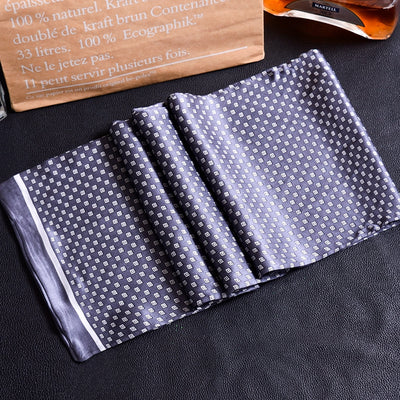 Bufanda Larga de Seda Doble Capa para Hombre - Elegancia y Confort - Image 79