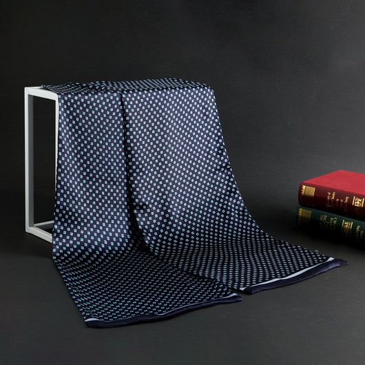 Bufanda Larga de Seda Doble Capa para Hombre - Elegancia y Confort - Image 82