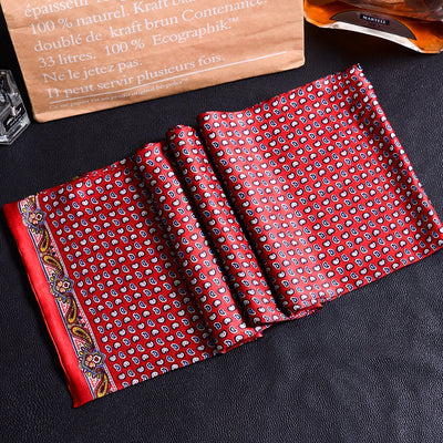 Bufanda Larga de Seda Doble Capa para Hombre - Elegancia y Confort - Image 90