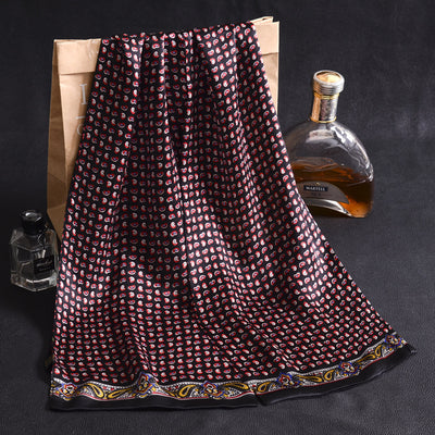 Bufanda Larga de Seda Doble Capa para Hombre - Elegancia y Confort - Image 91