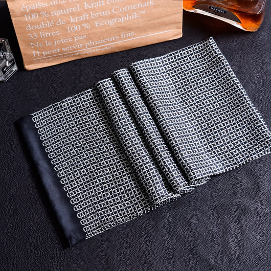 Bufanda Larga de Seda Doble Capa para Hombre - Elegancia y Confort - Image 96