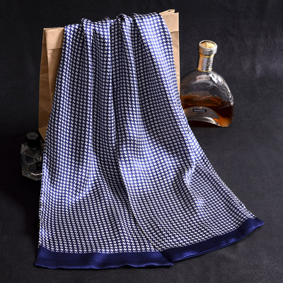 Bufanda Larga de Seda Doble Capa para Hombre - Elegancia y Confort - Image 98