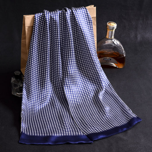 Bufanda Larga de Seda Doble Capa para Hombre - Elegancia y Confort - Image 98