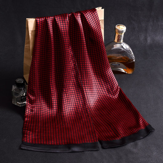 Bufanda Larga de Seda Doble Capa para Hombre - Elegancia y Confort - Image 102
