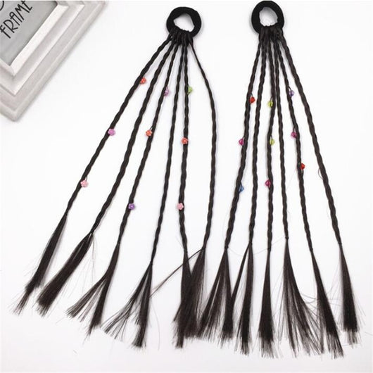 Accesorios para el Cabello Infantil - Pelucas Tejidas a Mano con Trenzas y Moños - Image 13