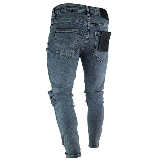 Pantalones Vaqueros Rotos con Parches - Image 5